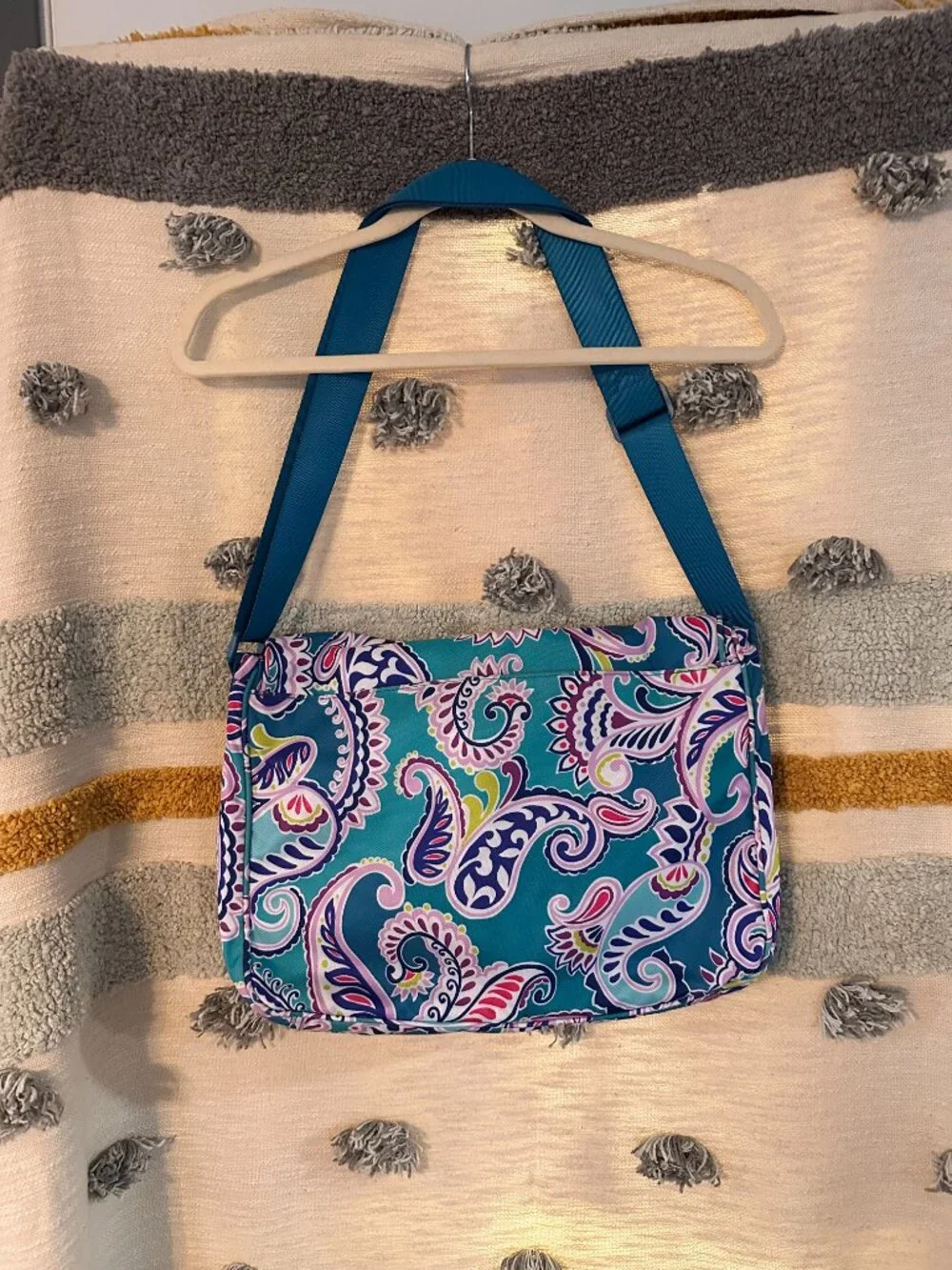 Vera Bradley Waikiki Paisley Print Laptop Messenger Bag